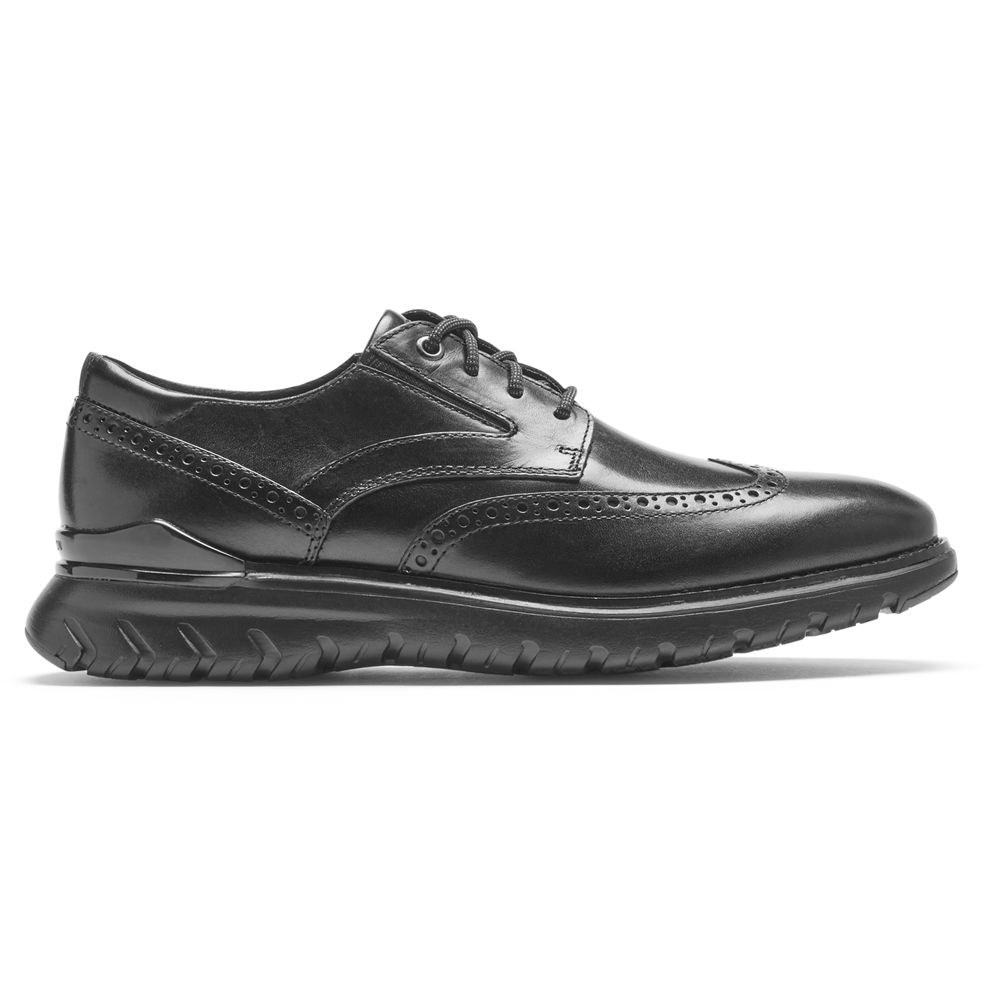 Rockport Canada Total Motion Sport Wingtip - Mens Oxfords Black (ZNE712506)